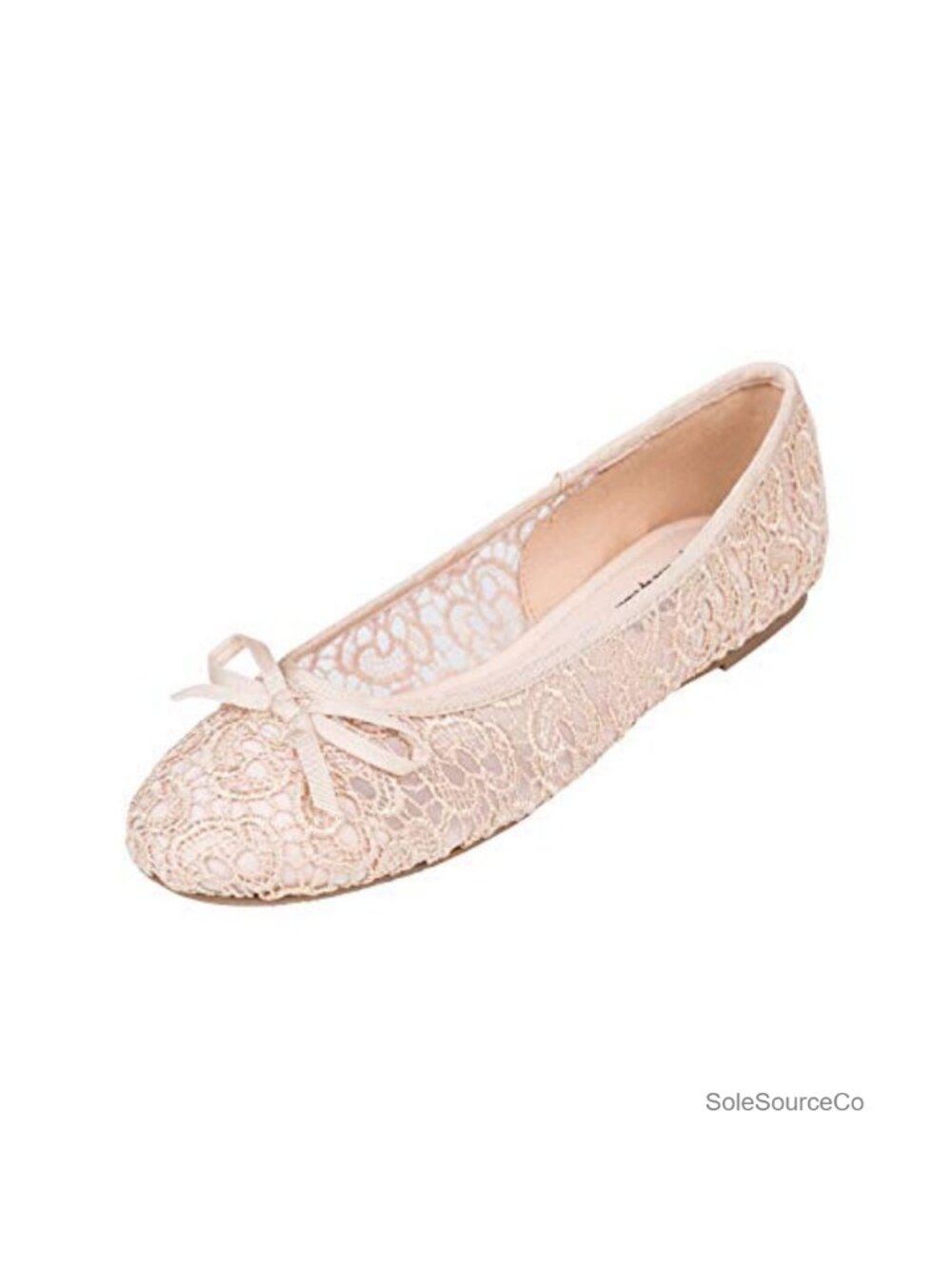 Lace Crochet Ballet Flats Memory Foam Slip On Comfy Women's Flat Shoes